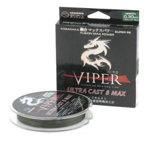 Плетеная леска Kosadaka Viper Ultracast 8 Max 0,12