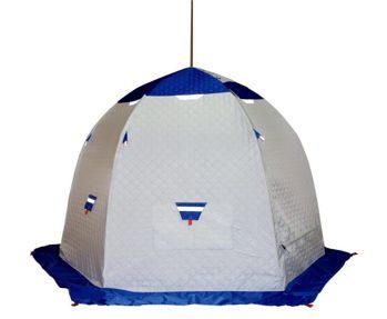 Палатка зимняя Пингвин 3 Термолайт /В95Т1 8мм/ (бело/синий)